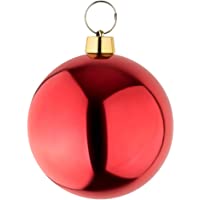 Bola de Navidad (cobre y bronce- 25 cm de diámetro- para uso en interiores y exteriores- resistente a la intemperie) Con…